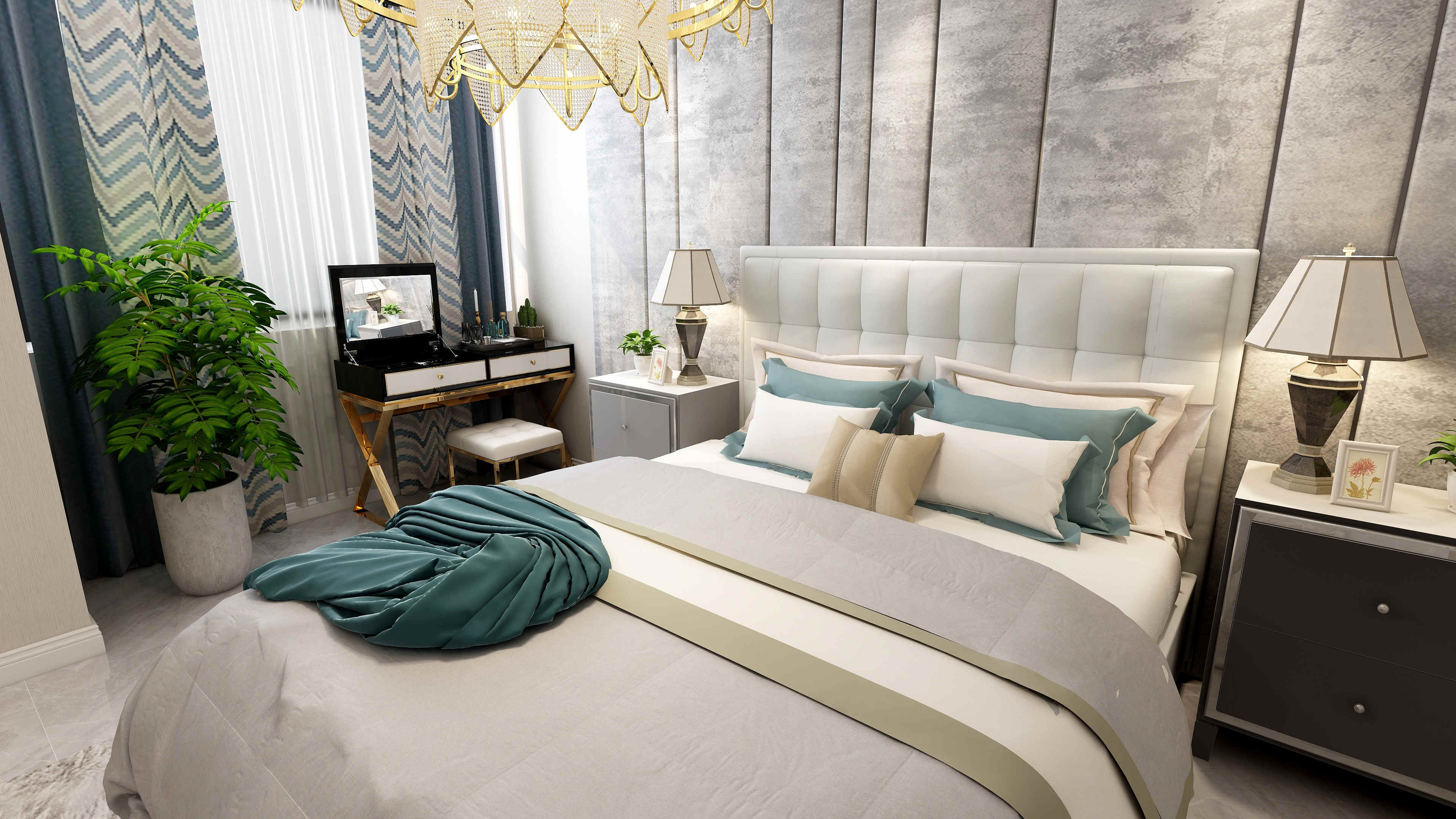 龍湖九里晴川-現(xiàn)代簡約-臥室設(shè)計效果圖 龍湖九里晴川-現(xiàn)代簡約-臥室設(shè)計效果圖