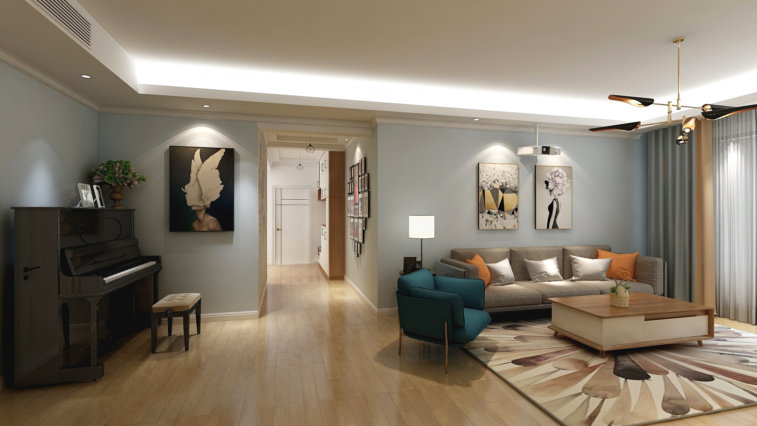 龍湖九里晴川-現代簡約-臥室設計效果圖 龍湖九里晴川-現代簡約-臥室設計效果圖